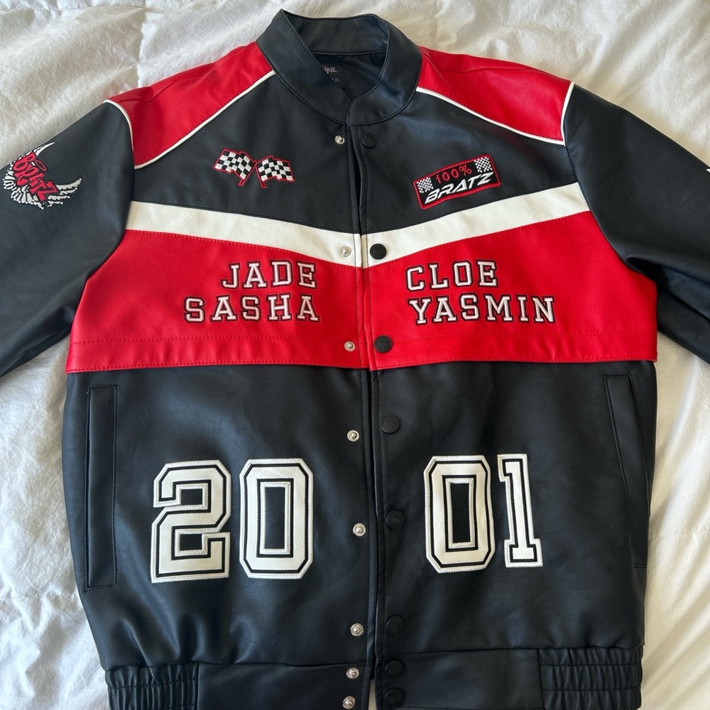 Forever 21 Black and Red Bratz Leather Jacket - Picture 4 of 4